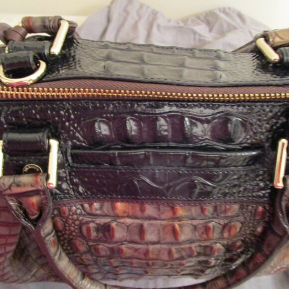 Brahmin Faye Tri-Texture Fall Tortoise Satchel - Picture 7 of 14